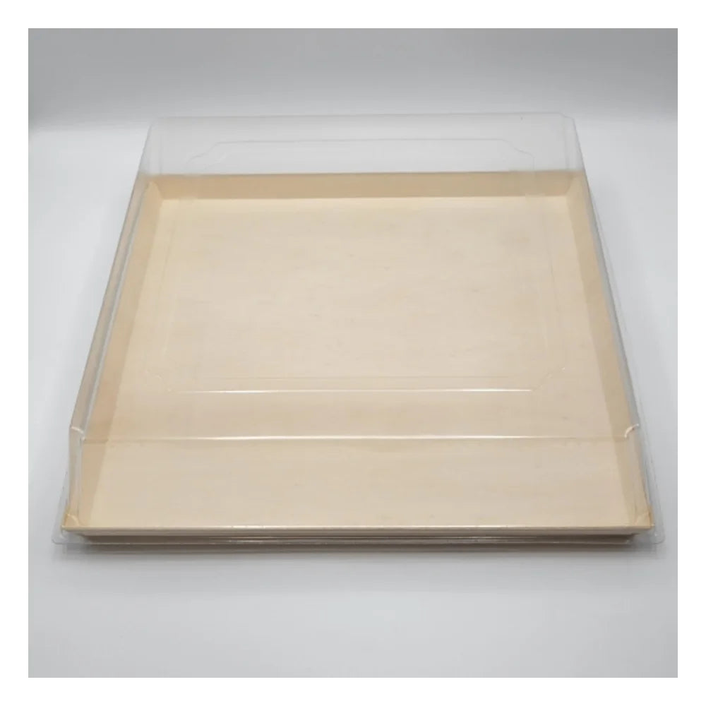 VerTerra Balsa Tray With Lid 14X14" — 25 Per Case