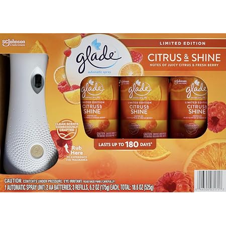 Glade Automatic Spray Refills - Sun Citrus, 18.6 oz — 1 Per Case