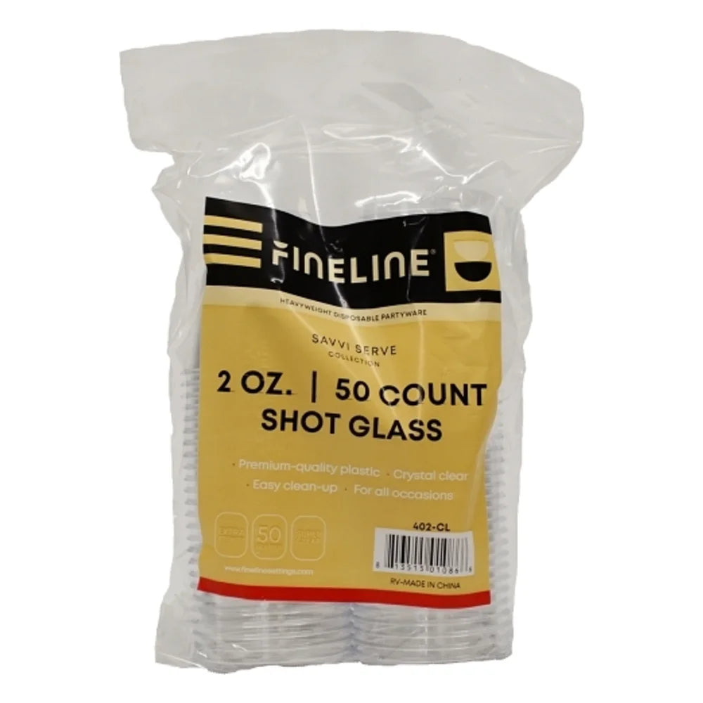 Fineline Settings Shot Glass, 2500 Count — 50 Per Case
