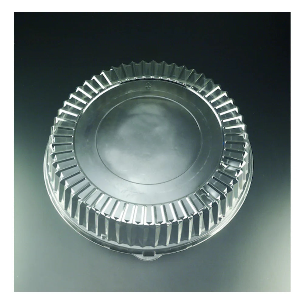 Party Tray 18 Inch Lid Round Clear — 1 Per Case