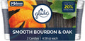 Glade Smooth Bourbon & Oak Candle 2 Pack, 4.08 oz — 3 Per Case