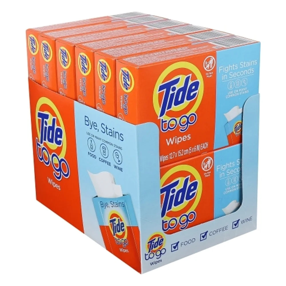 Tide Stain Remover Wipes, 10 Count — 12 Per Case