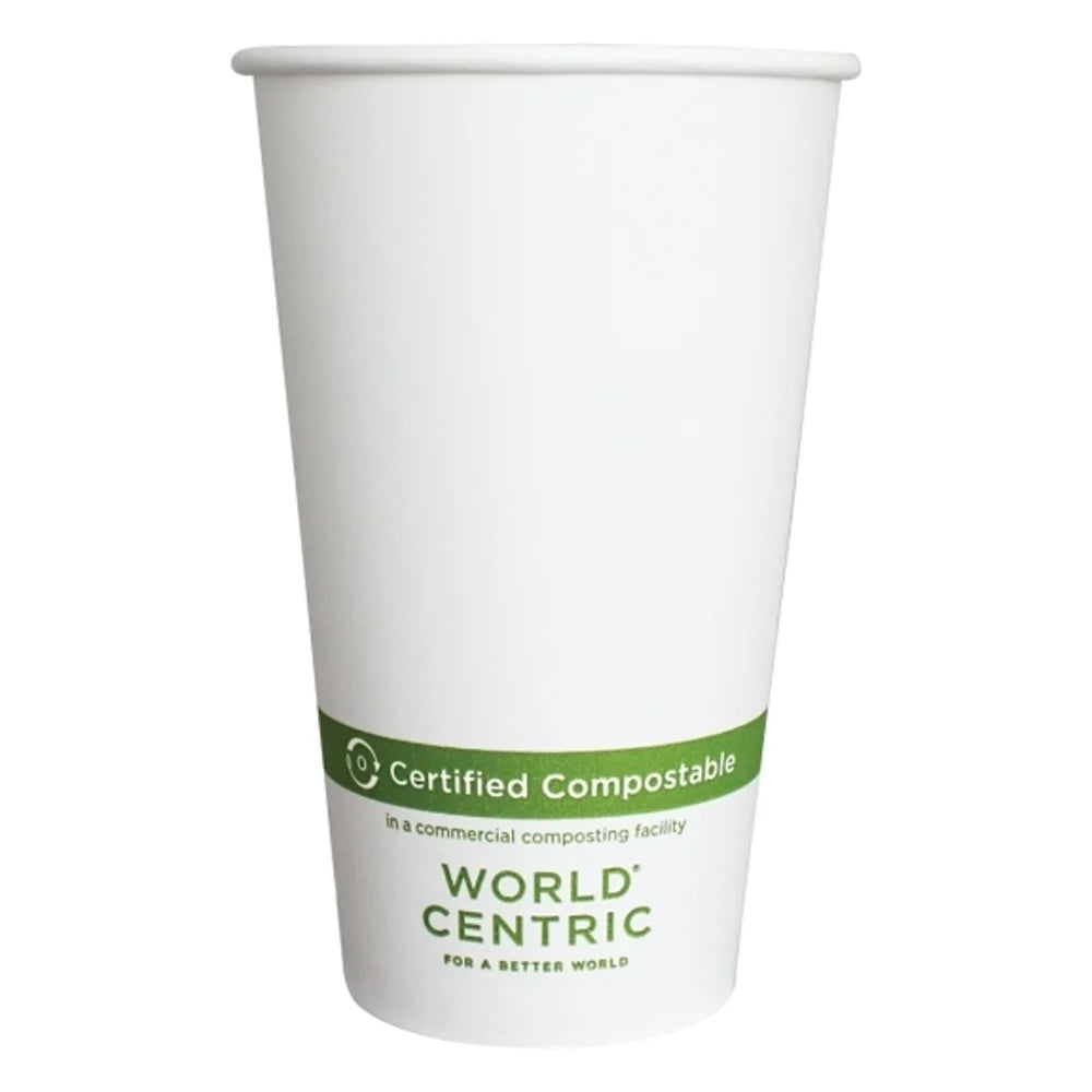 World Centric Double Wall Hot Cup With Bio Lining, 16 Ounce — 15 Per Case