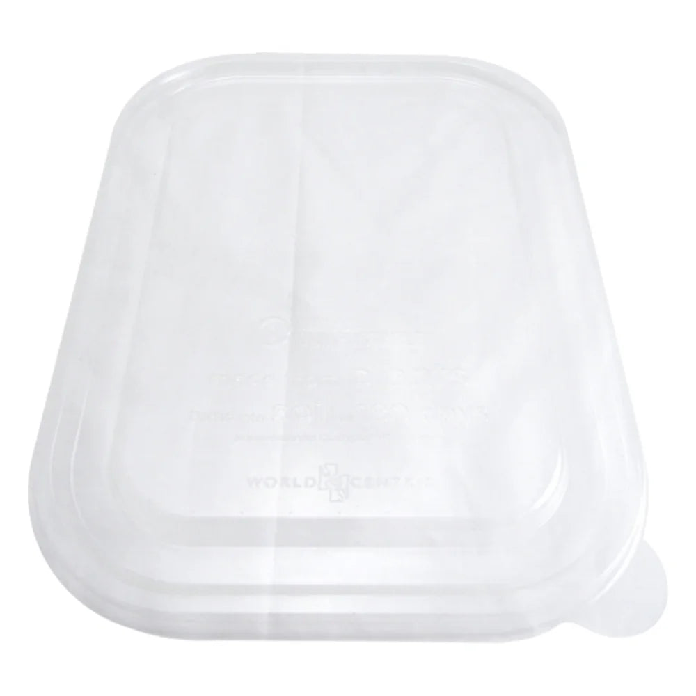 World Centric 10 Inch X 7.5 Inch Compostable Ingeo Tray Lid, 50 Each — 8 Per Case