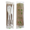 World Centric Assorted Cutlery (Knife; Fork; Spoon; Napkin) — 250 Per Case