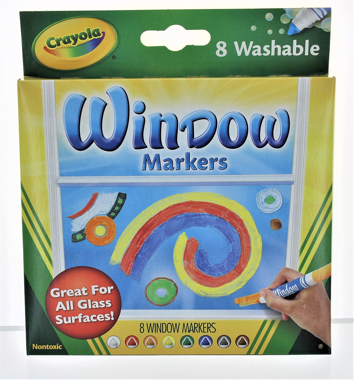 Crayola Washable Window Markers, 8 ct — 24 Per Case