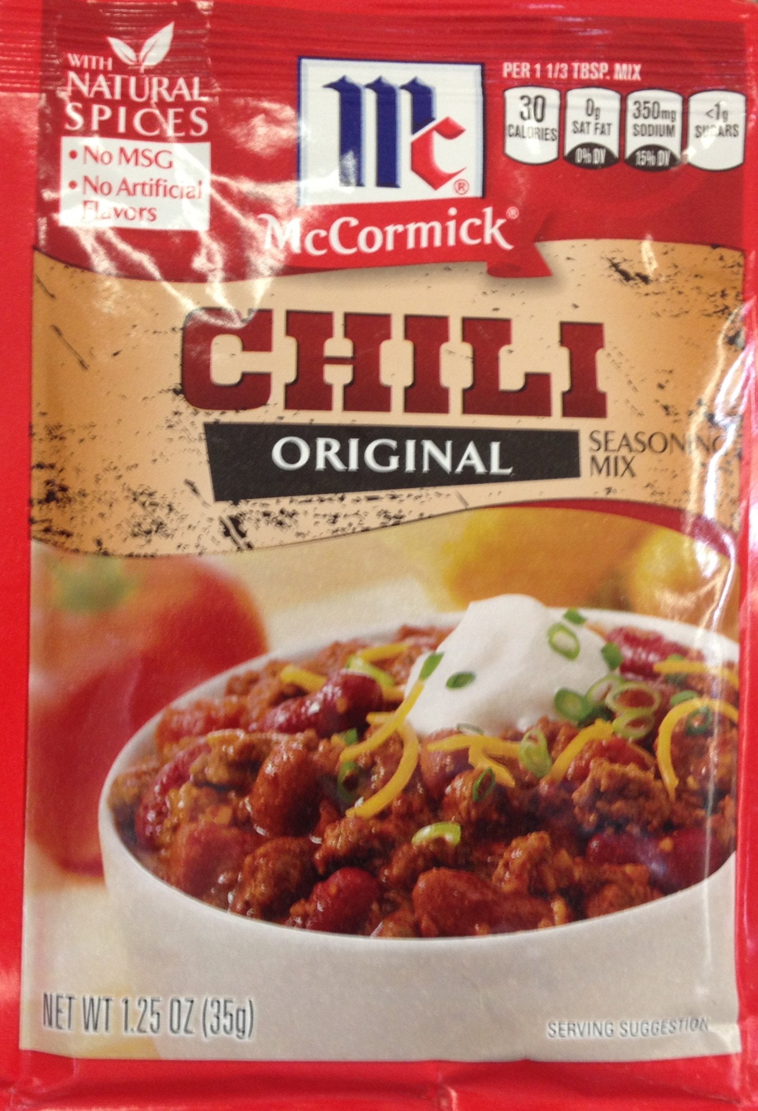 McCormick Chili Seasoning Mix (1.25 oz, Pack of 10)/24pk