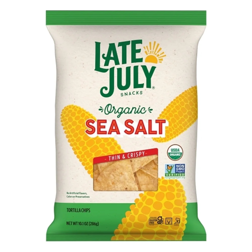 Late July Restaurant Style Tortilla Chips Sea Salt, 10.1 Ounce — 9 Per Case