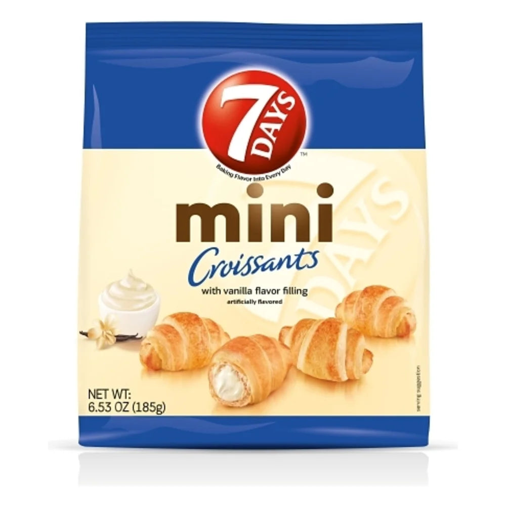 7Days Mini Vanilla Croissant, 6.53 Ounce — 8 Per Case