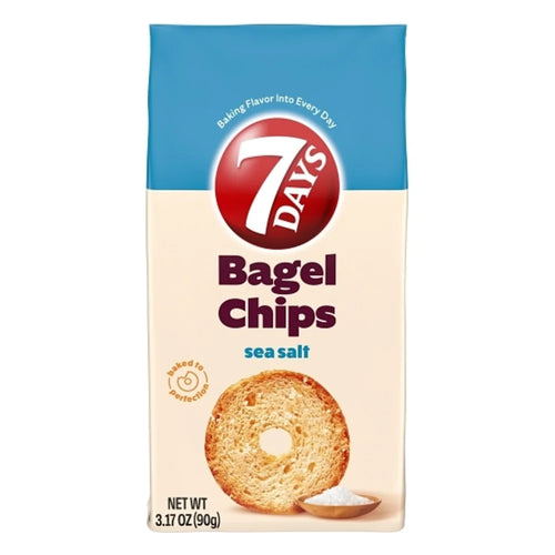 7Days Bagel Chips Sea Salt, 3.17 Ounce — 12 Per Case