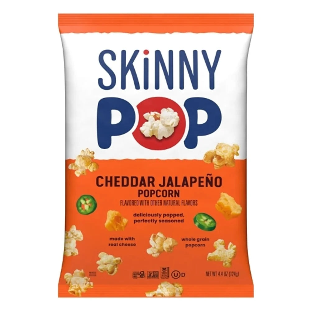 SkinnyPop Cheddar Jalapeno Case, 4.4 Ounce — 6 Per Case