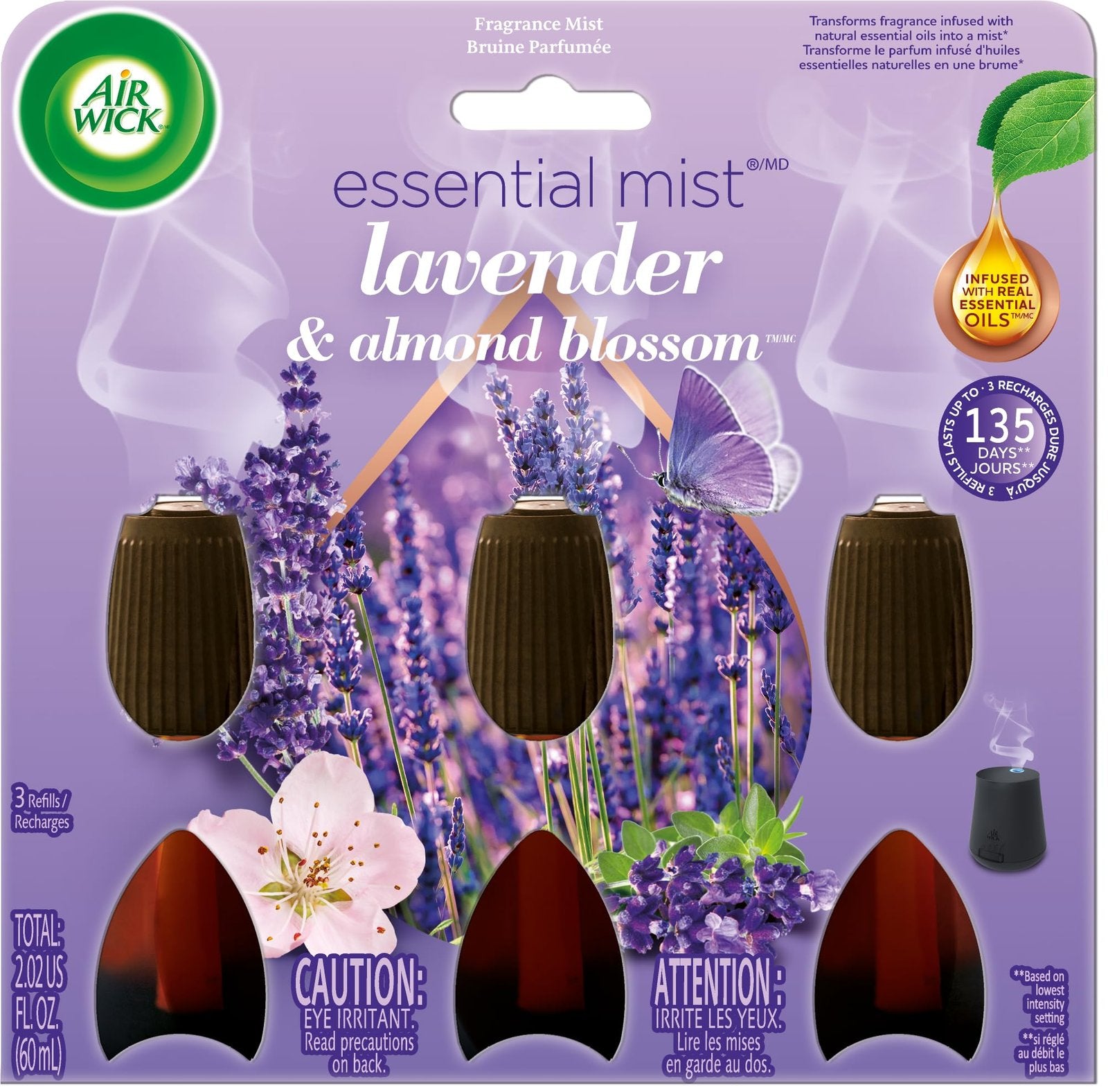 Air Wick Essential Mist Refill Lavender & Almond (3 ct)/6pk