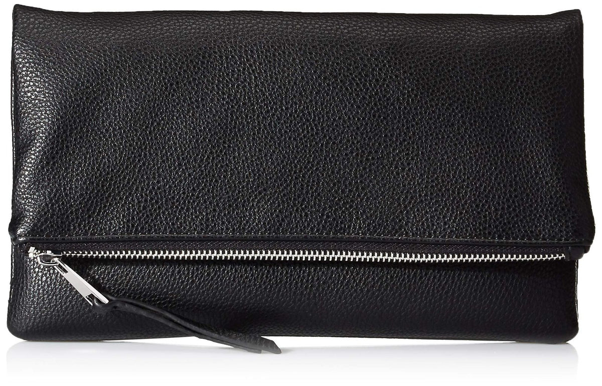 The Drop Women's Foldover Clutch Black (One Size)/40pk