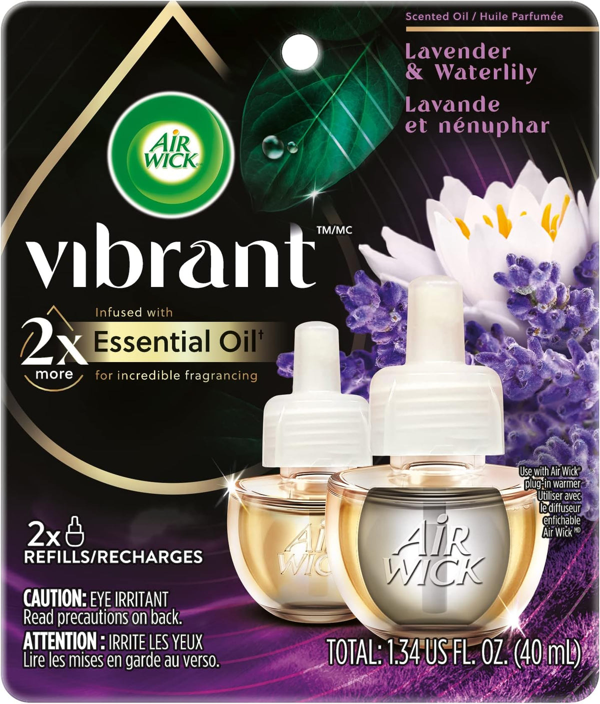 Air Wick Scented Oil Twin Refill Lavender & Chamomile, 2 x 0.67 oz — 6 Per Case