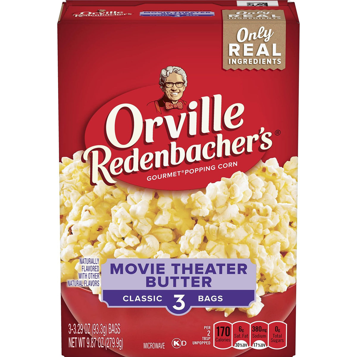 Orville Redenbacher's Movie Theater Popcorn (3.29 oz, 3-pack)/12pk