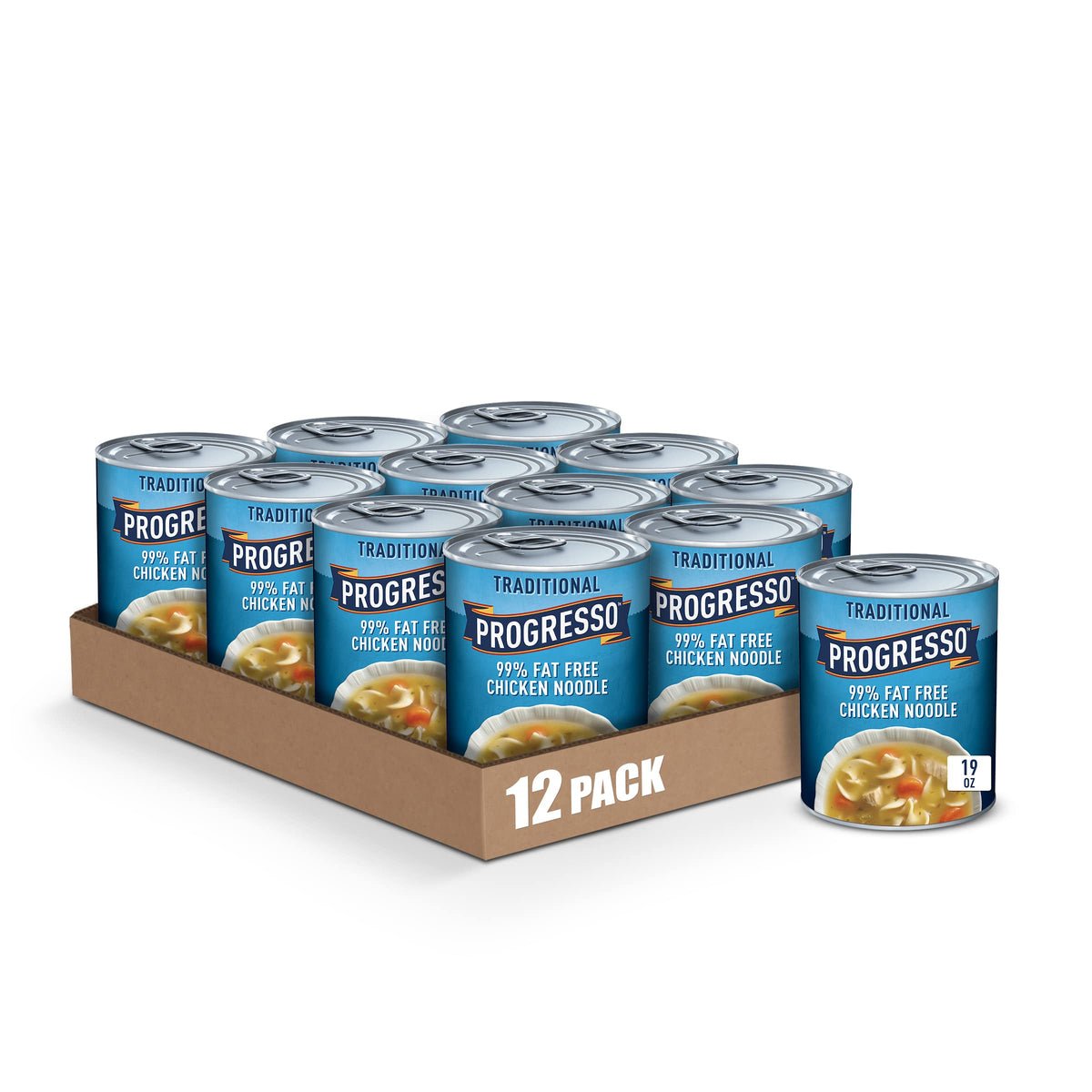 Progresso Low Fat Chicken Noodle Soup, 19 oz — 12 Per Case