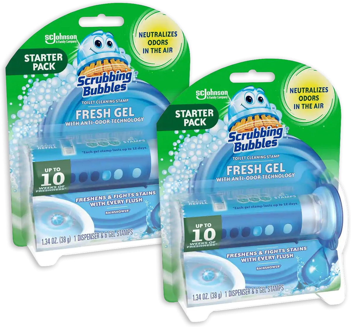 Scrubbing Bubbles Toilet Pods Maintenance Rainshower, 9 Count — 6 Per Case