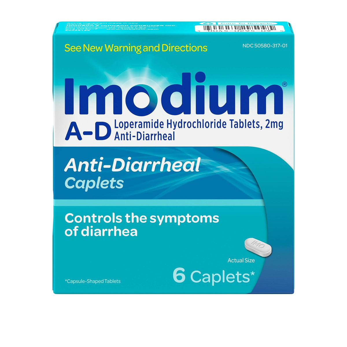 Imodium A-D Diarrhea Relief Caplets (6 ct)/24pk