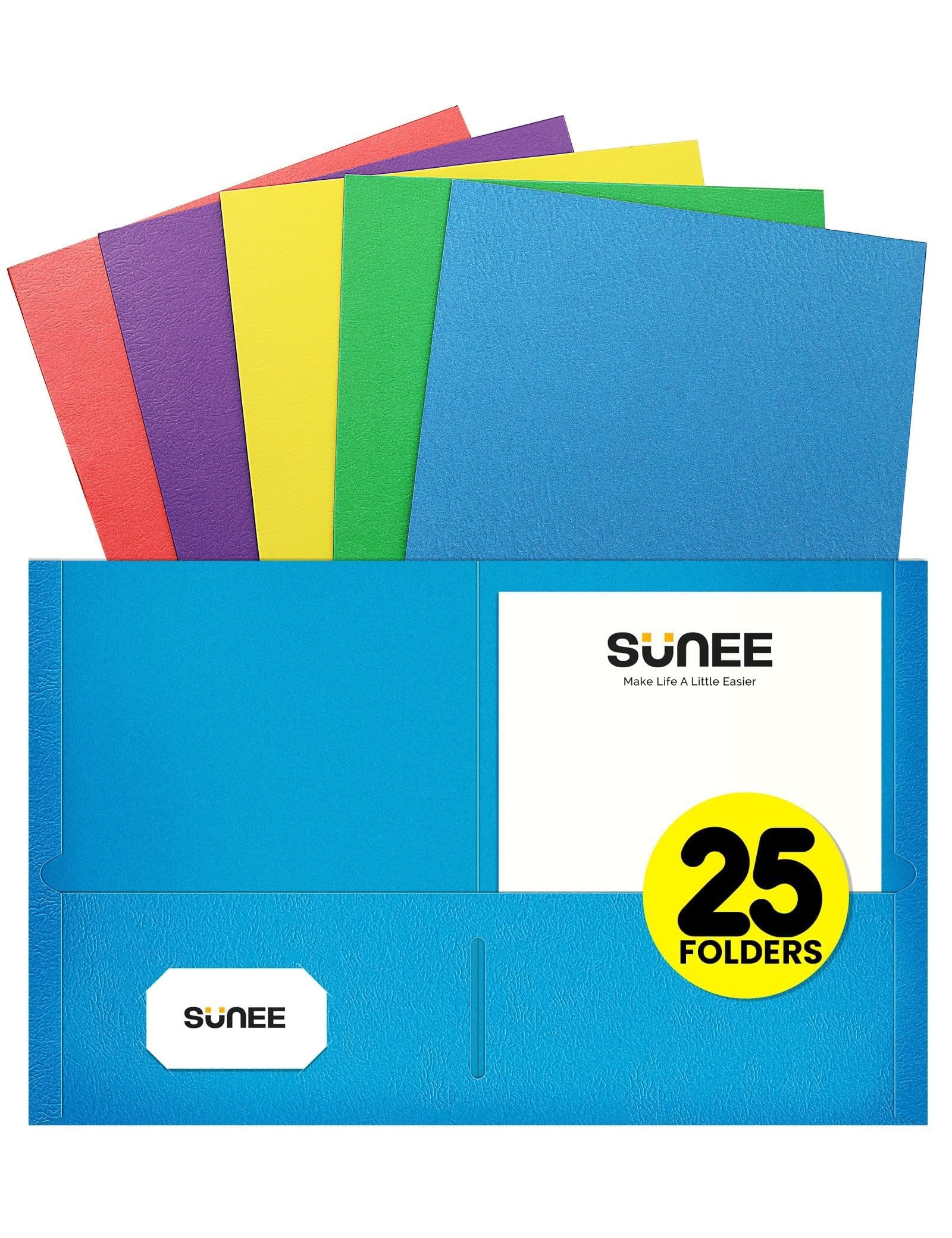 SUNEE Pocket Folders (25 ct)/24pk
