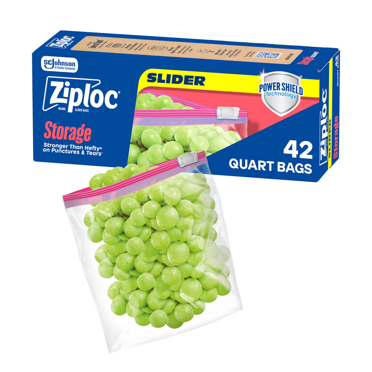 Ziploc Suso Storage Quart Bag, 21 ct — 9 Per Case