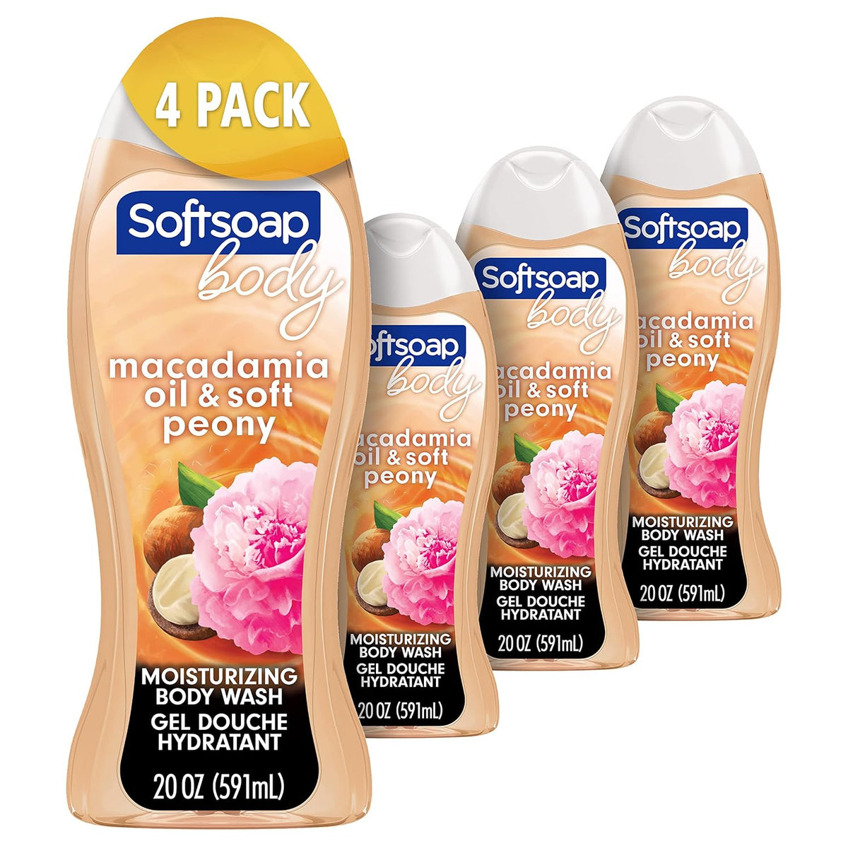Softsoap B/W Macadamia Peony, 20 oz — 4 Per Case