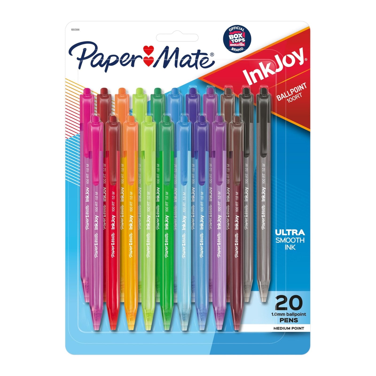 Paper Mate InkJoy 100RT Pens, Assorted (20 Count)/12pk