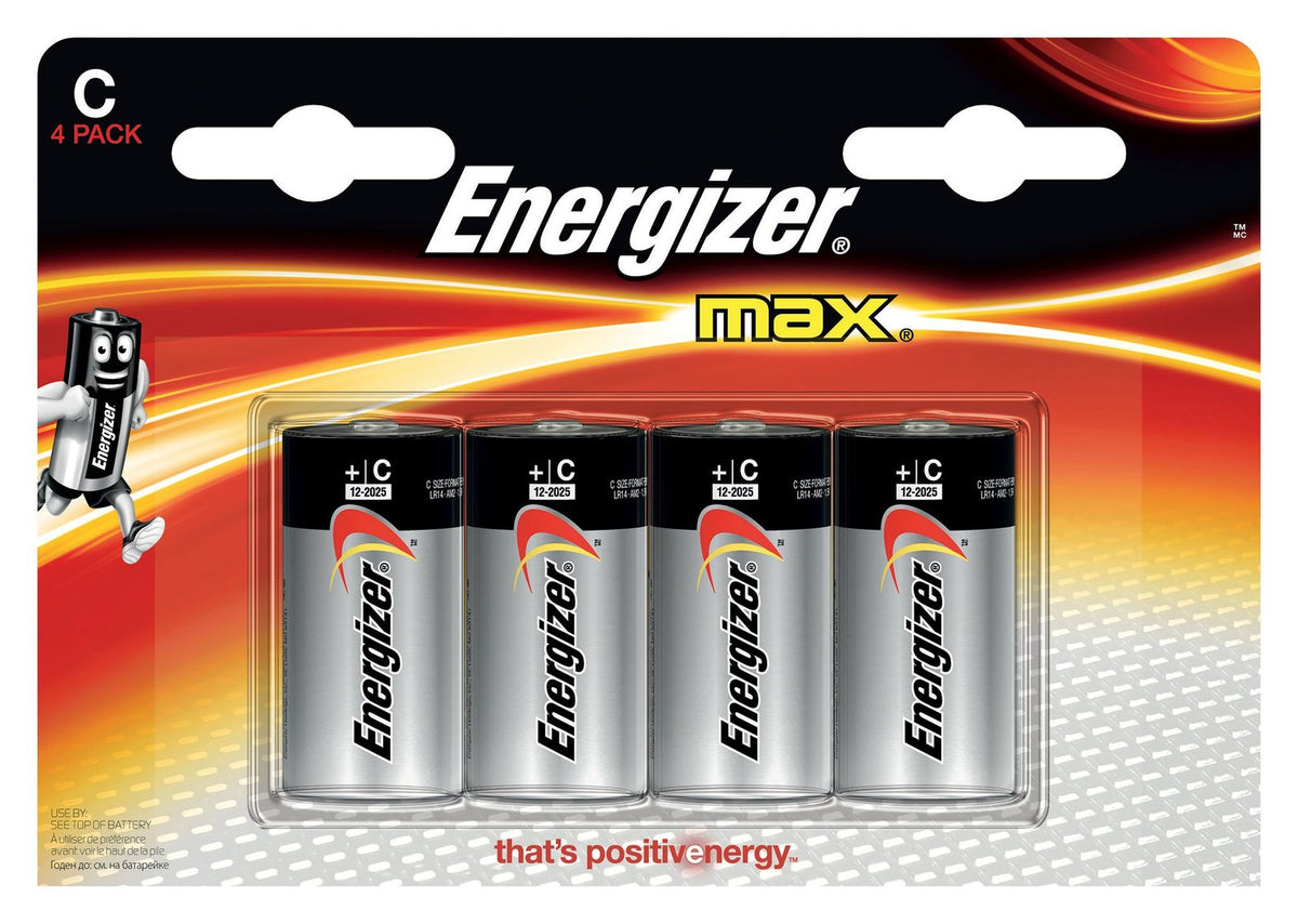 Energizer C Batteries (4 Count)/12pk