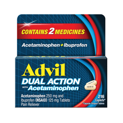 Advil Dual Action Caplets (216 ct)/36pk