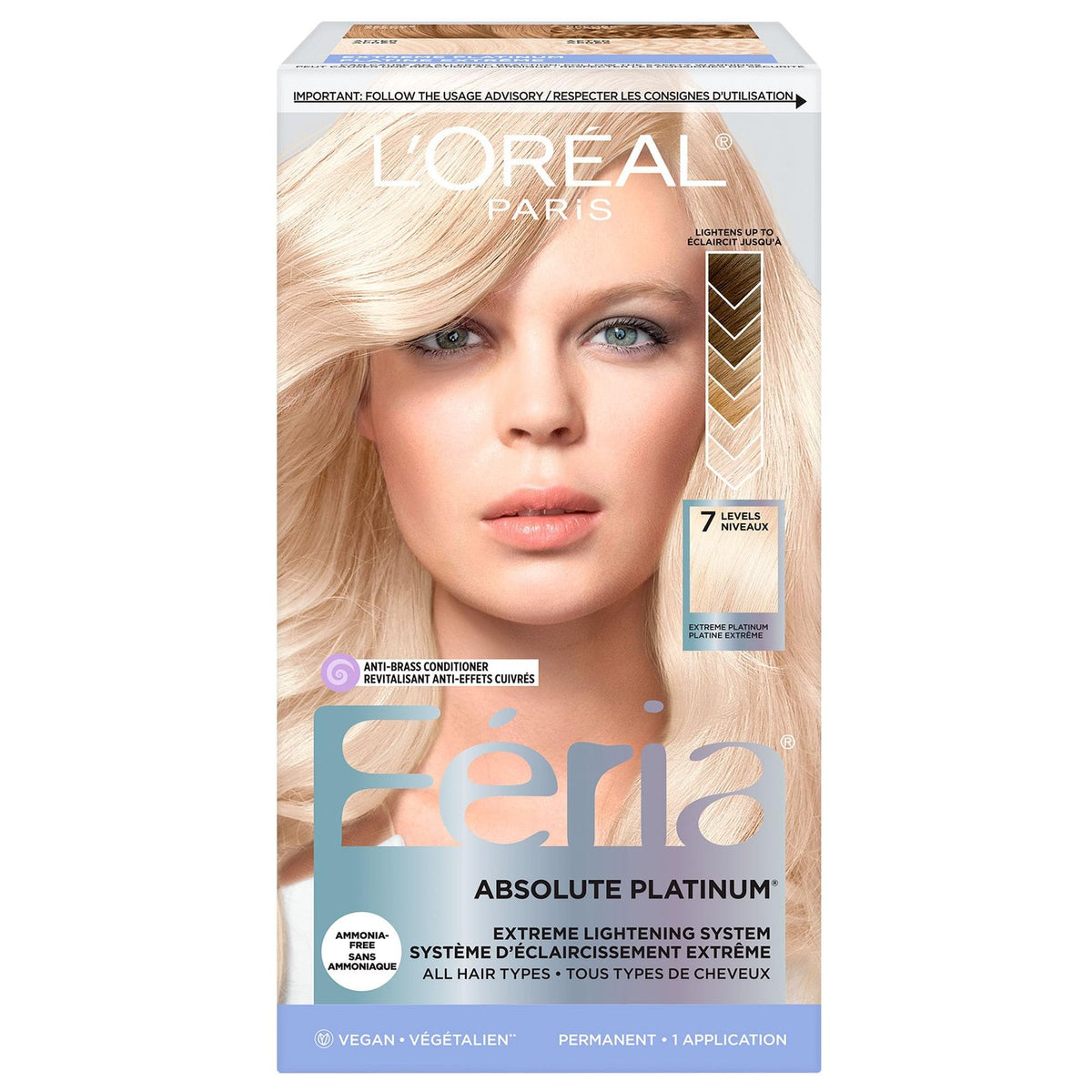 L'Oréal Feria Hair Color Extreme Platinum (1 Count)/12pk