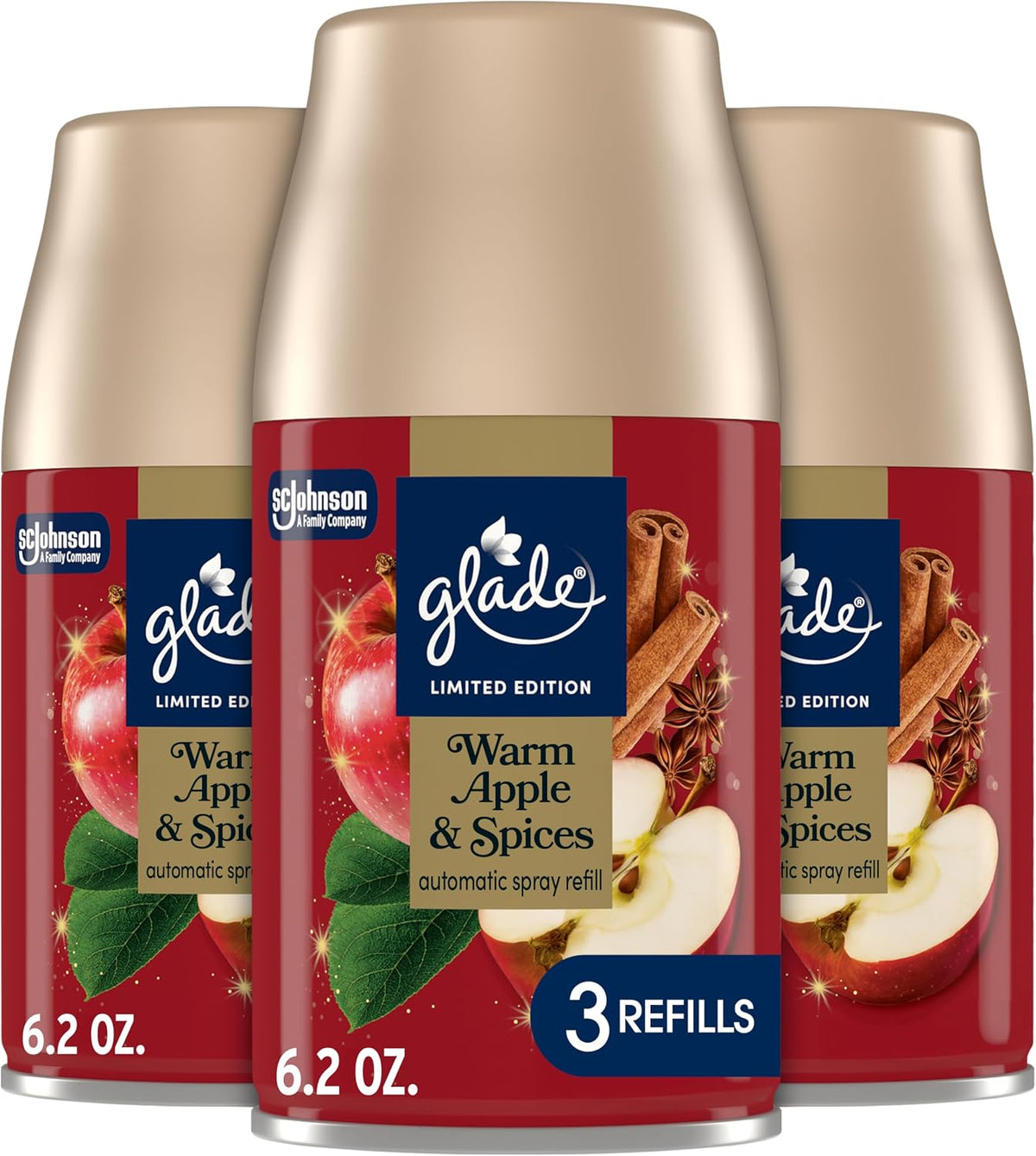 Glade Keto Warm Apple & Spices Automatic Spray Refill, 6.2 oz — 4 Per Case
