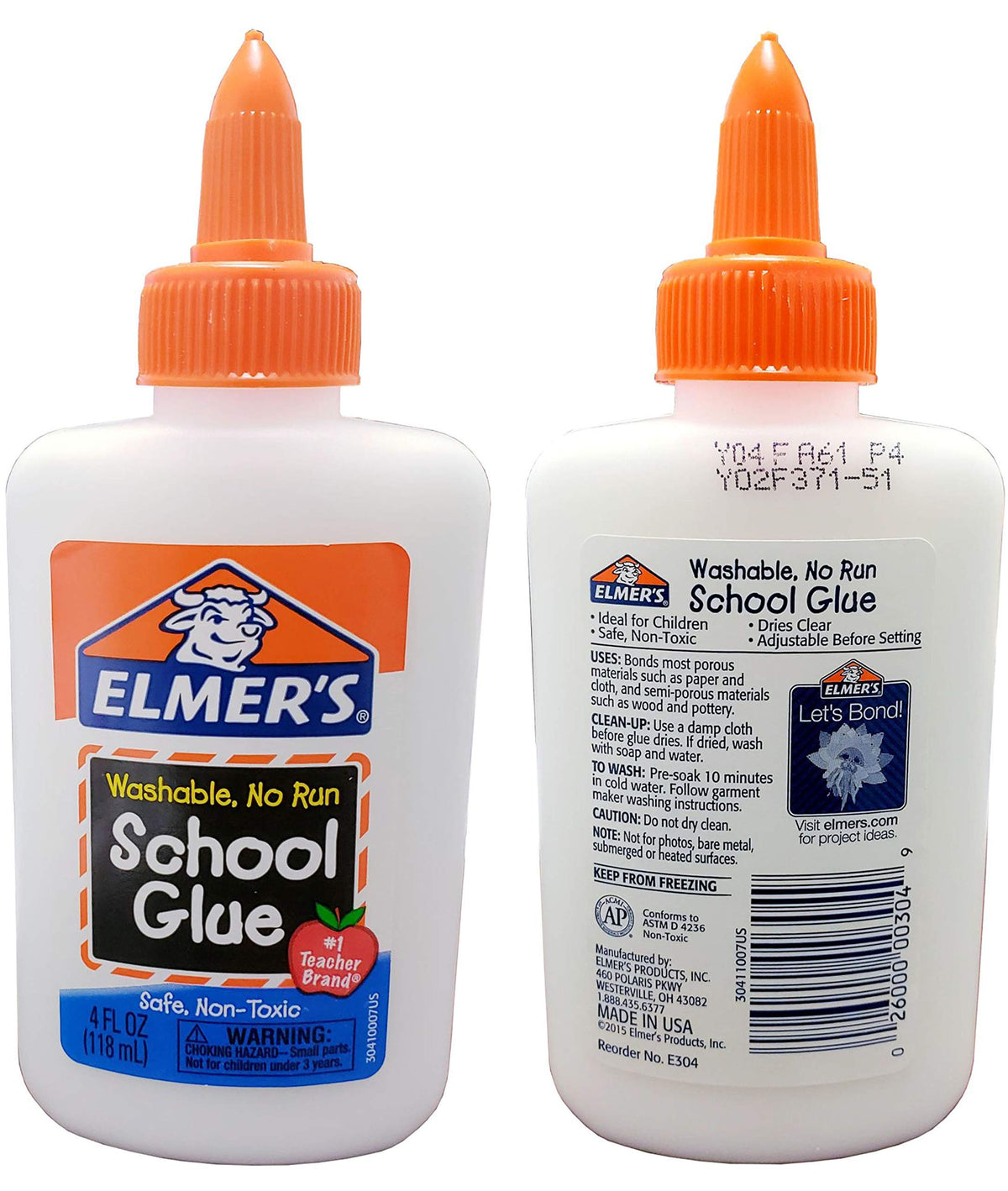 Elmer's School Glue E-304 4 oz — Case of 48