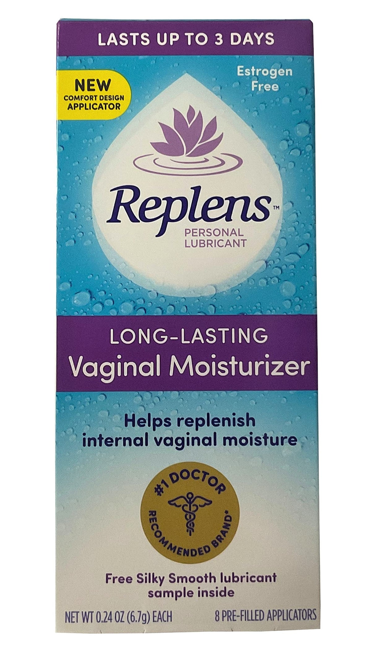 Replens Vaginal Moisturizer (8 Count)/24pk