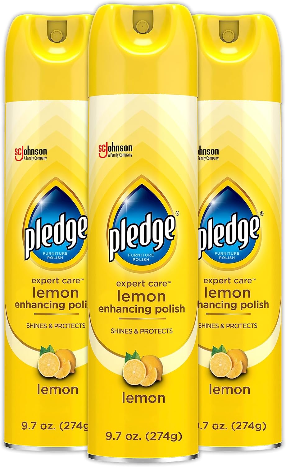 Pledge Lemon Furniture Polish, 9.7 oz — 6 Per Case