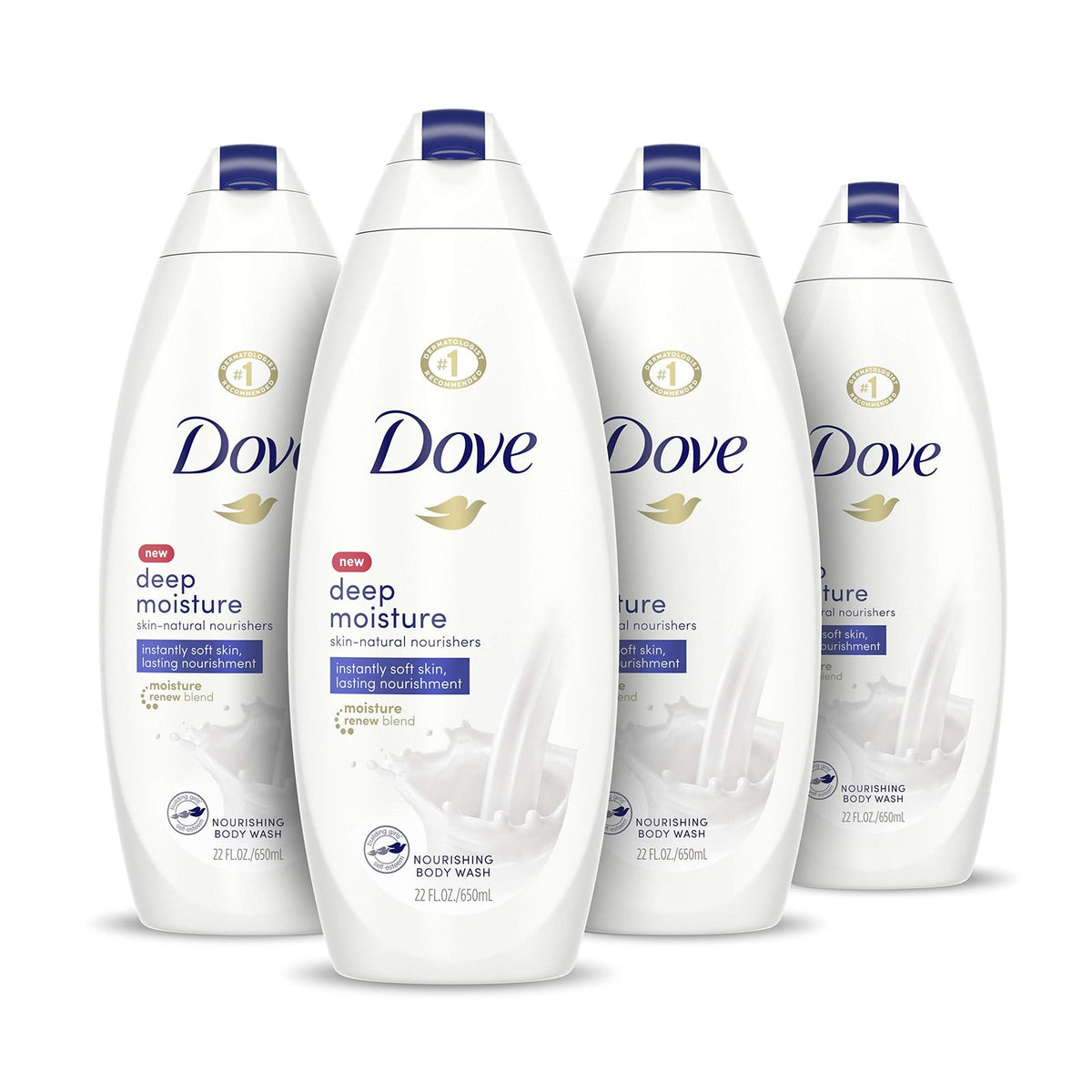 Dove Deep Moisture Body Wash (22 oz, 4 Pack)/6pk