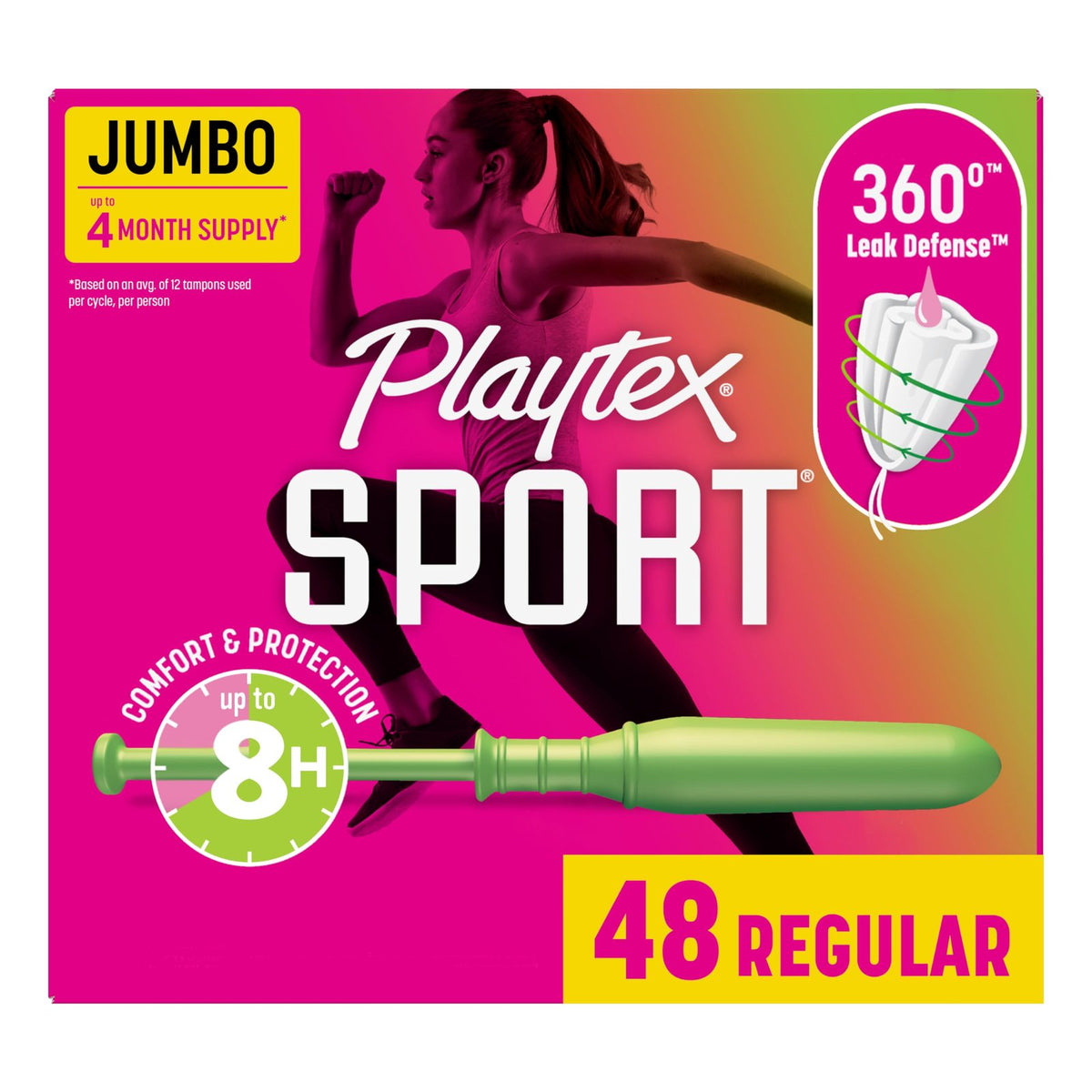 Playtex Sport Tampons Regular (48 ct)/48pk