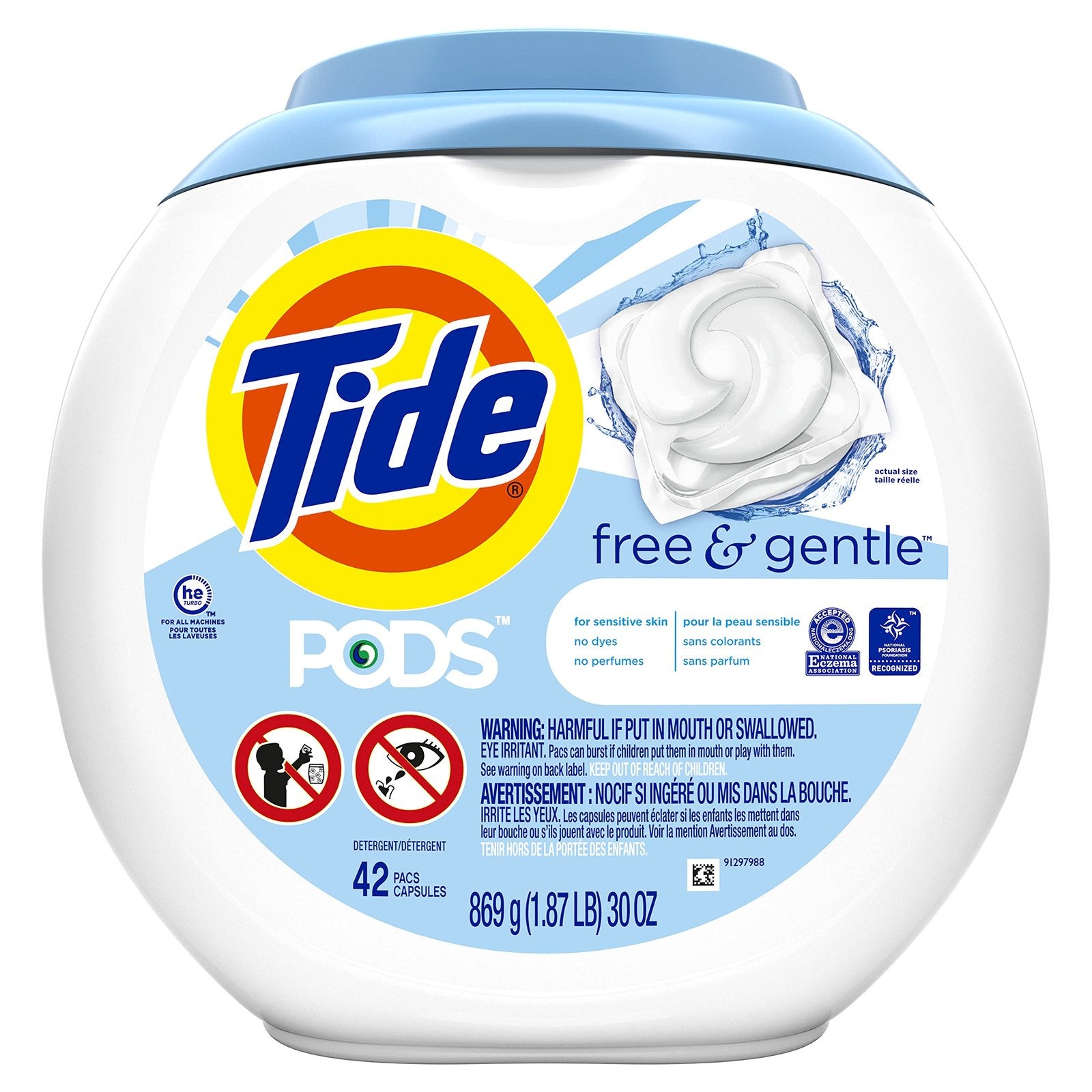 Tide Pods Free & Gentle (42 Count, 4 Pack)/4pk