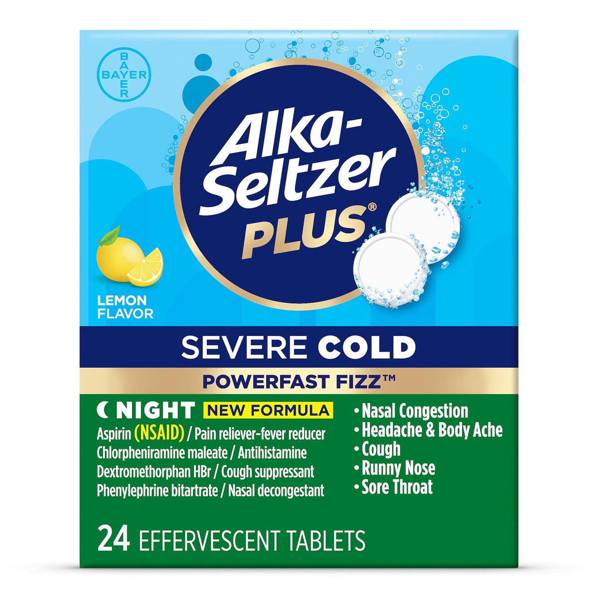 Alka-Seltzer Plus Night Cold Tablets (20 Count)/30pk