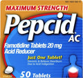 Pepcid Max Strength Tablets (50 Count)/24pk