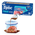 Ziploc Freezer Bags, Gallon, 28 Count — 9 Per Case