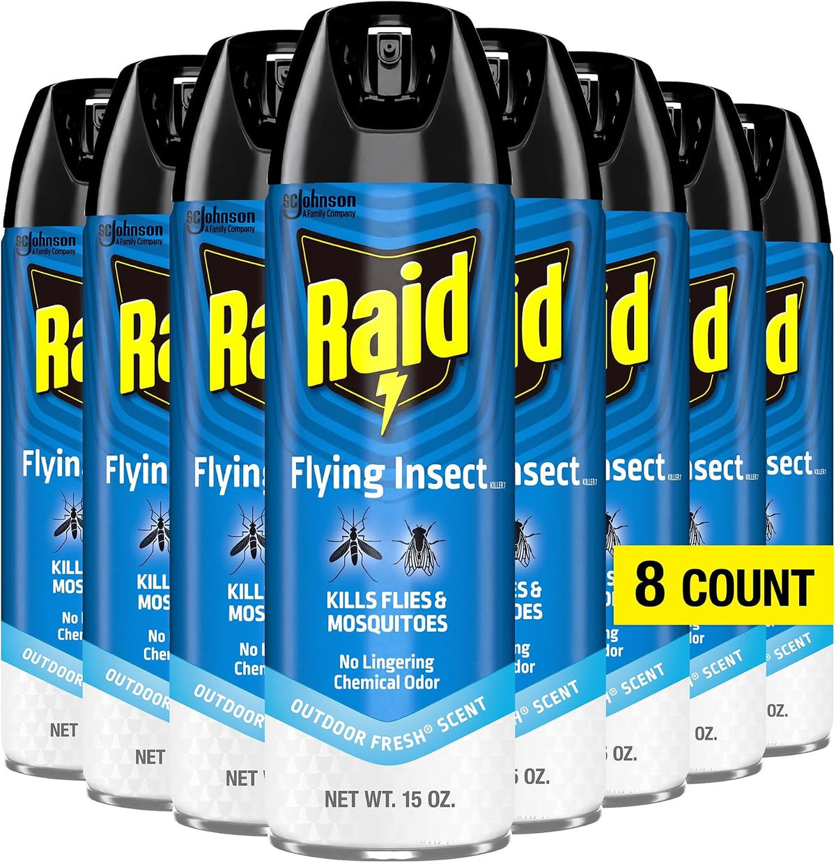 Raid Max Defend Flying Insect Killer, 15 oz — 8 Per Case
