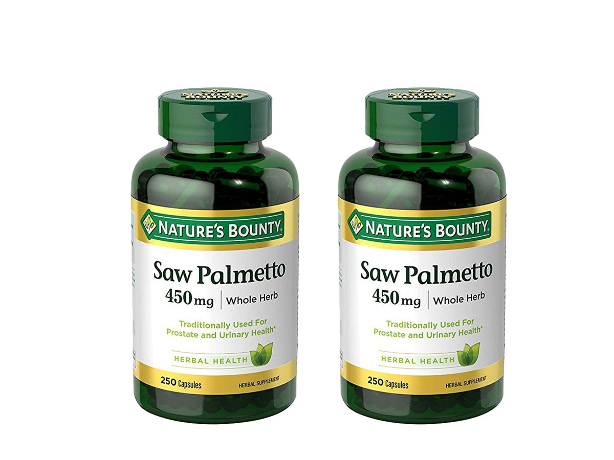 Nature’s Bounty Saw Palmetto 450 mg Capsules (250 ct, 2 Pack)/12pk