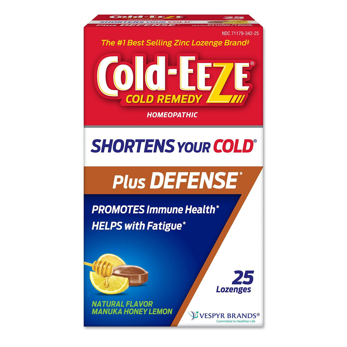 Cold-Eeze Zinc Lozenges Manuka Honey Lemon (25 ct)/48pk