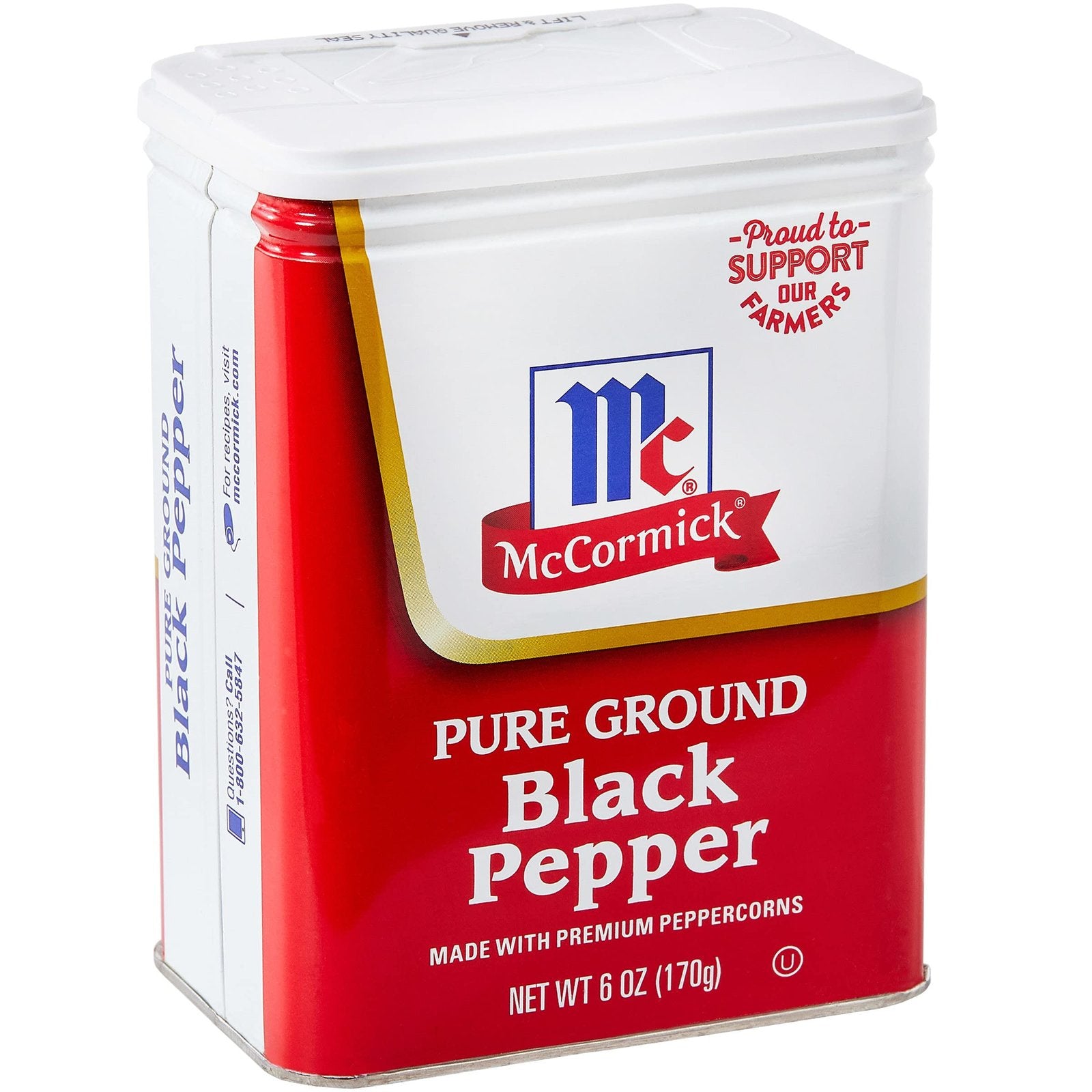 McCormick Pure Ground Black Pepper (6 oz)/12pk