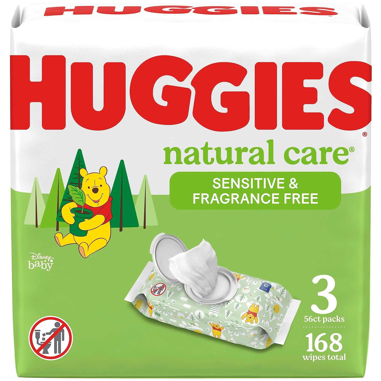 Huggies Natural Care Wipes (56 Count)/3pk