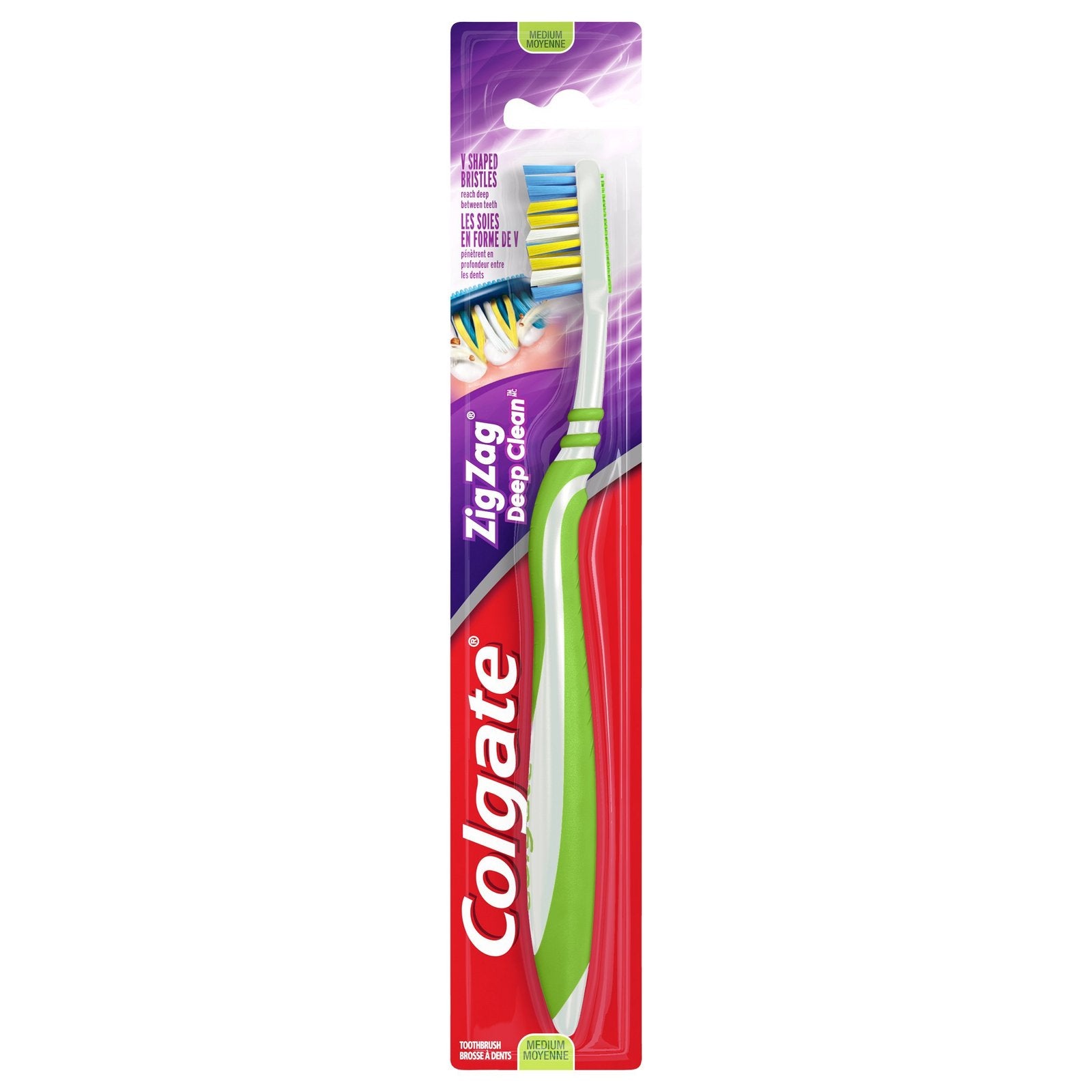 Colgate ZigZag Toothbrush, Medium/72pk