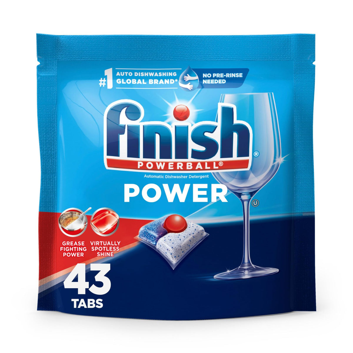 Finish Power Dishwasher Pods (43 ct)/4pk