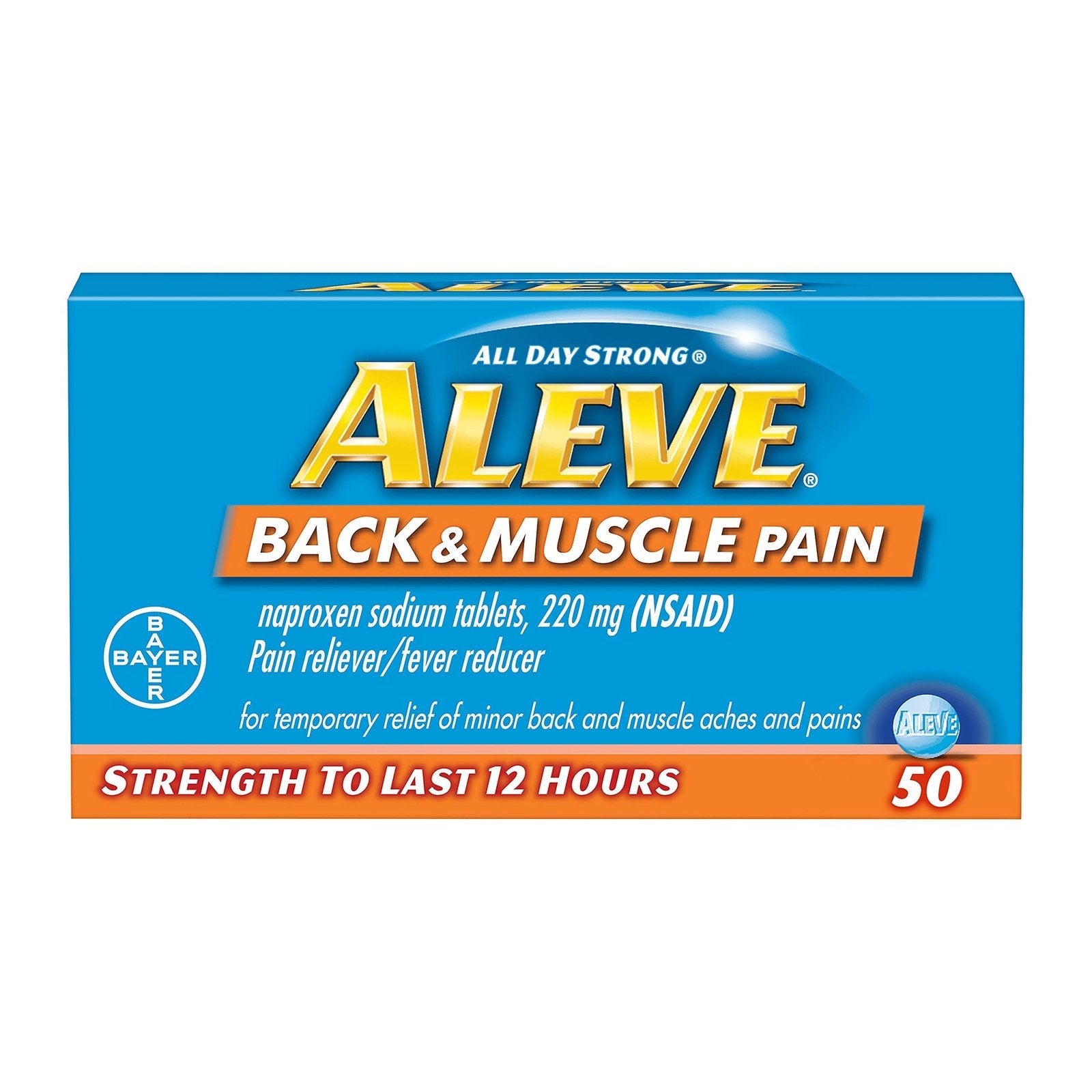 Aleve Back and Muscle Pain Tablets (50 ct)/36pk