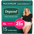 Depend Women's Bladder Leak Underwear - XL (15 ct)/2pk