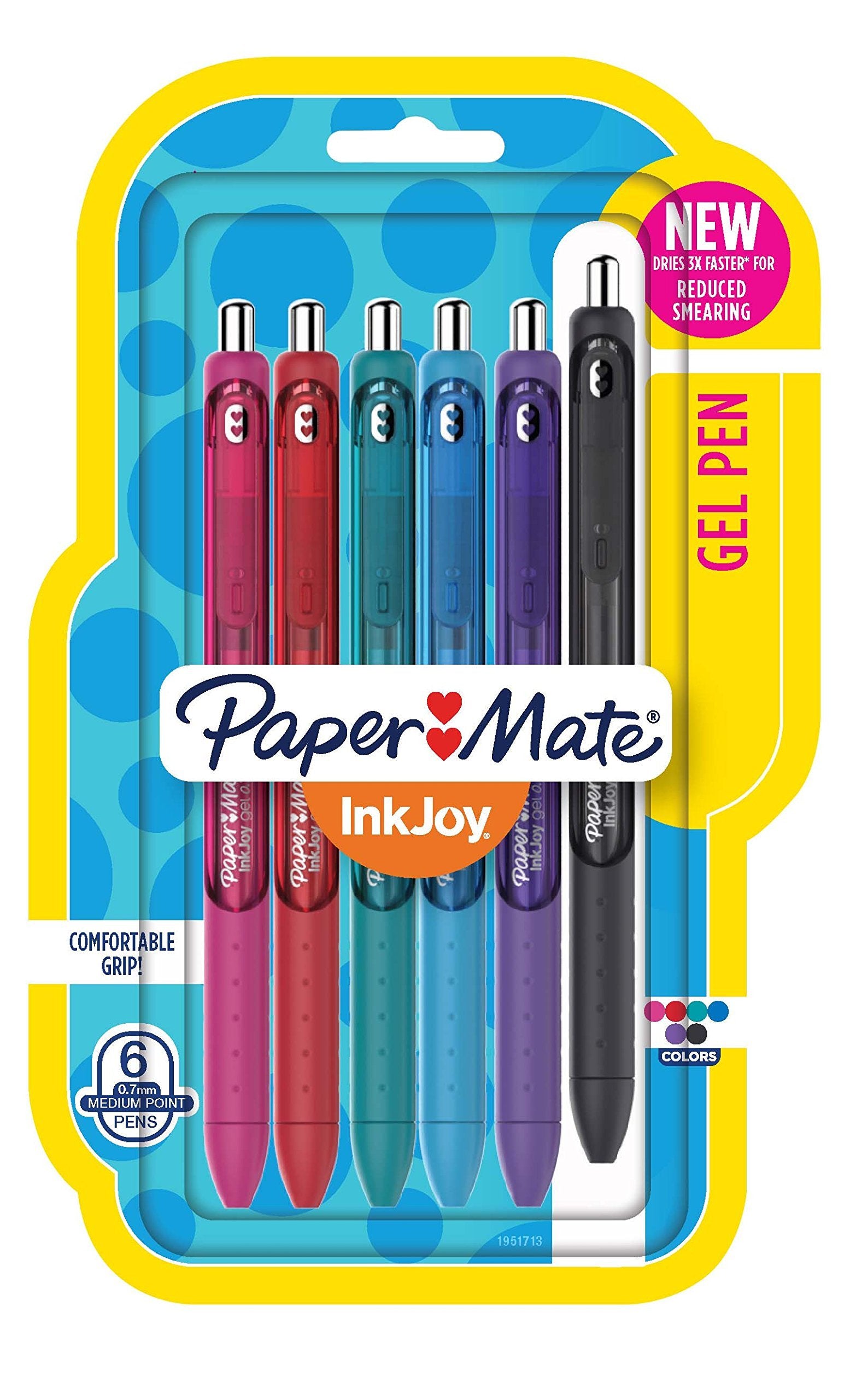 Paper Mate InkJoy Gel Pens, Assorted Colors (6 Pack)/36pk