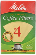 Melitta Cone Coffee Filters #4 Natural (100 ct, 6 pk)/6pk